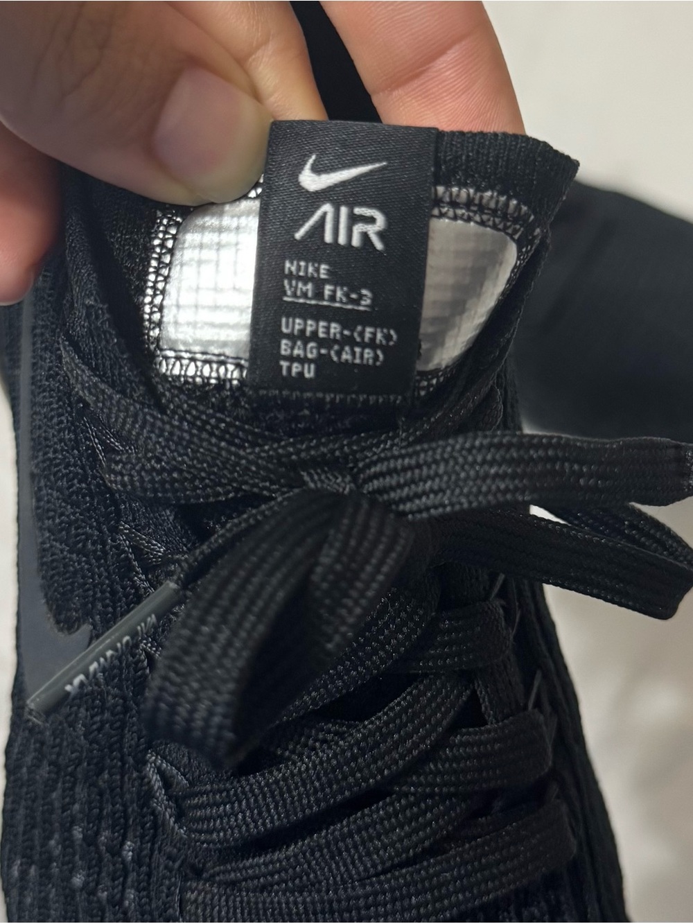 SOLD- Nike (8)air vapormax flyknit 3 men’s woman’s triple black running shoe 201 - Picture 5 of 10